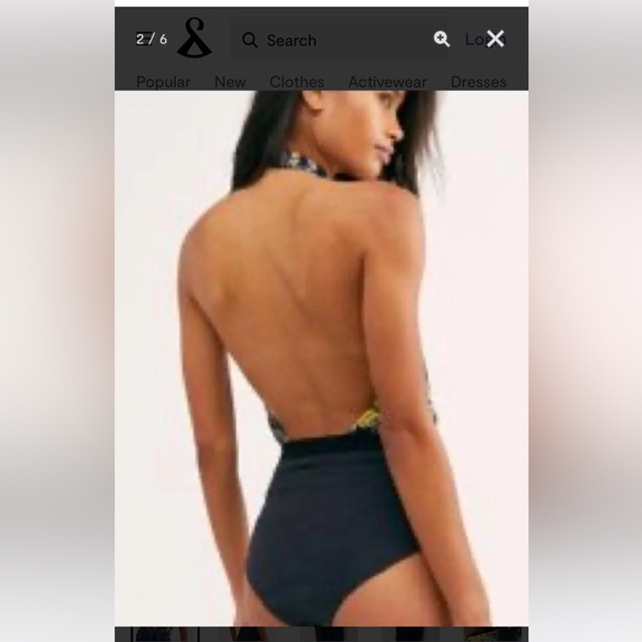 NWOT Free People Should I say halter bodysuit sz S - Picture 2 of 3